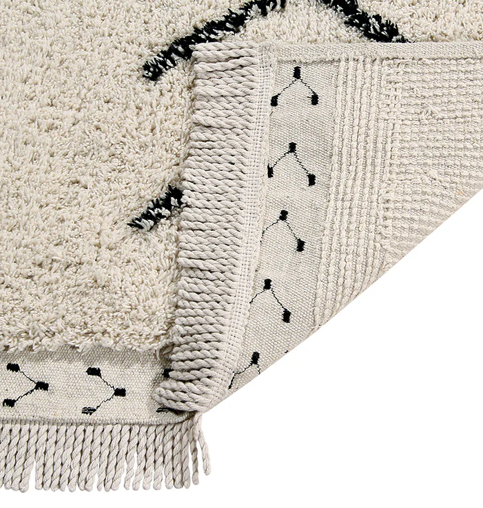 Lorena Canals Machine Washable Rug - Bereber Rhombs Beige - Image 6