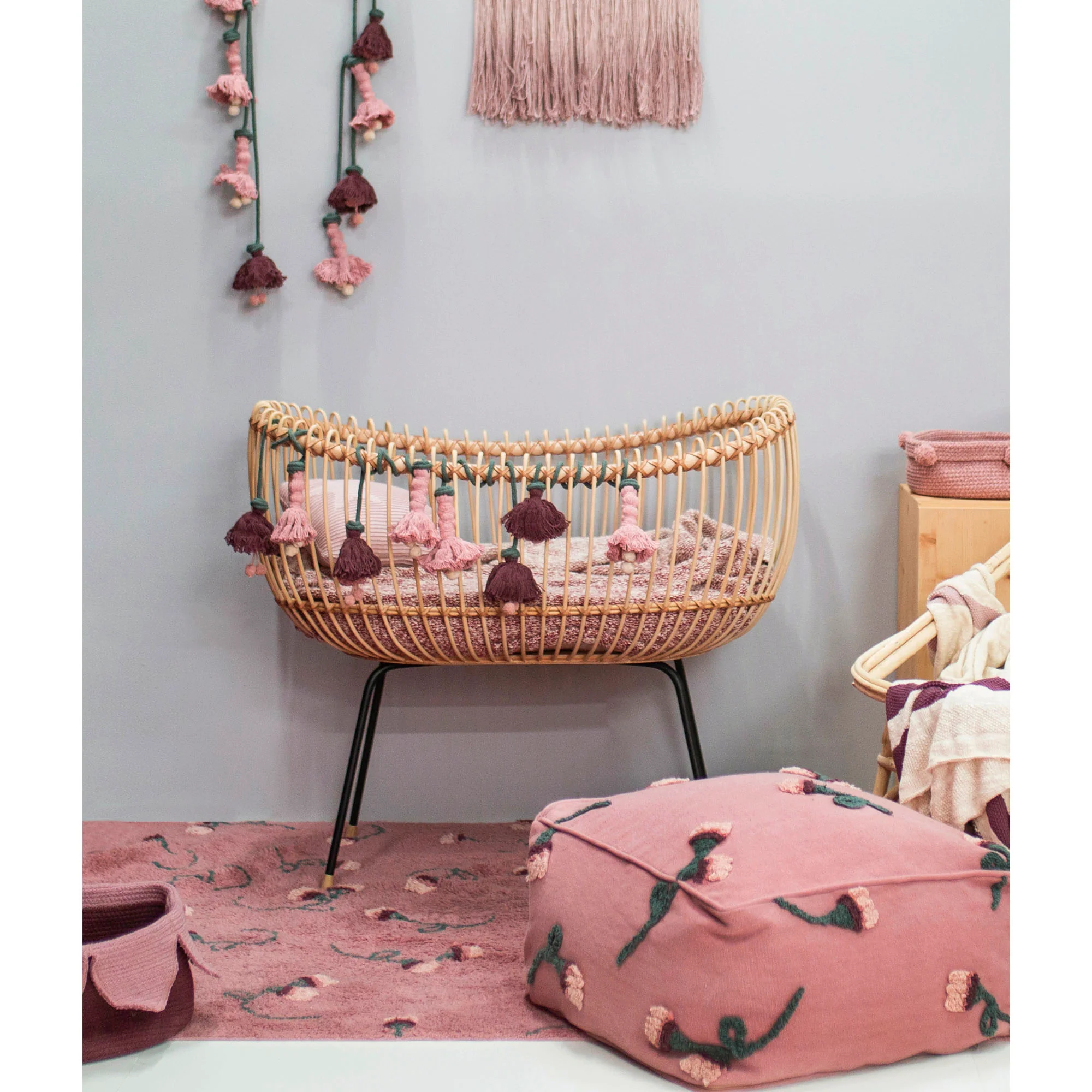 Lorena Canals Machine Washable Rug -  English Garden Ash Rose - Image 4