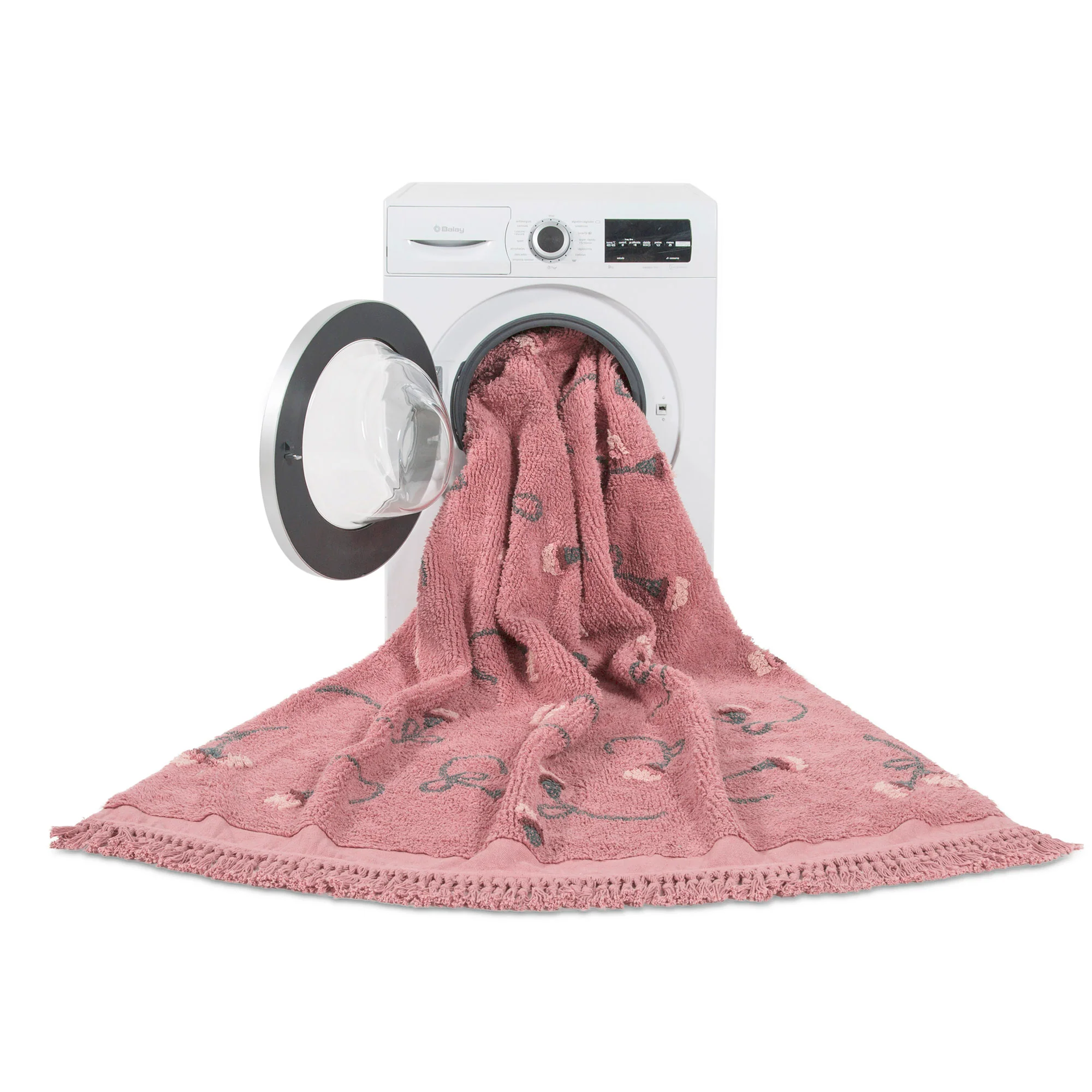 Lorena Canals Machine Washable Rug -  English Garden Ash Rose - Image 7
