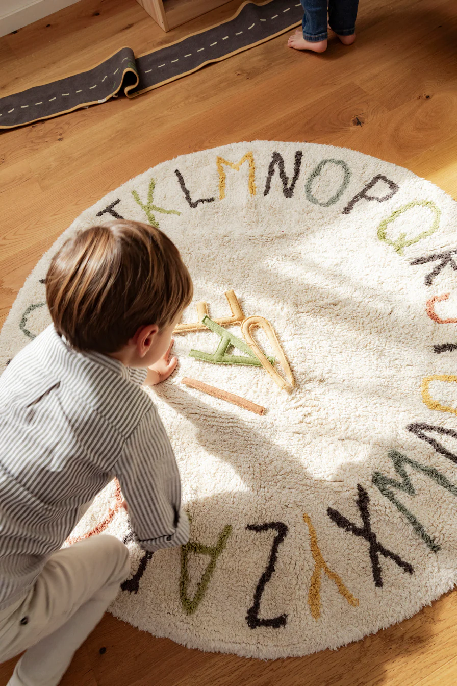 Lorena Canals Machine Washable Rug - ABC Colour & Letters - Image 3