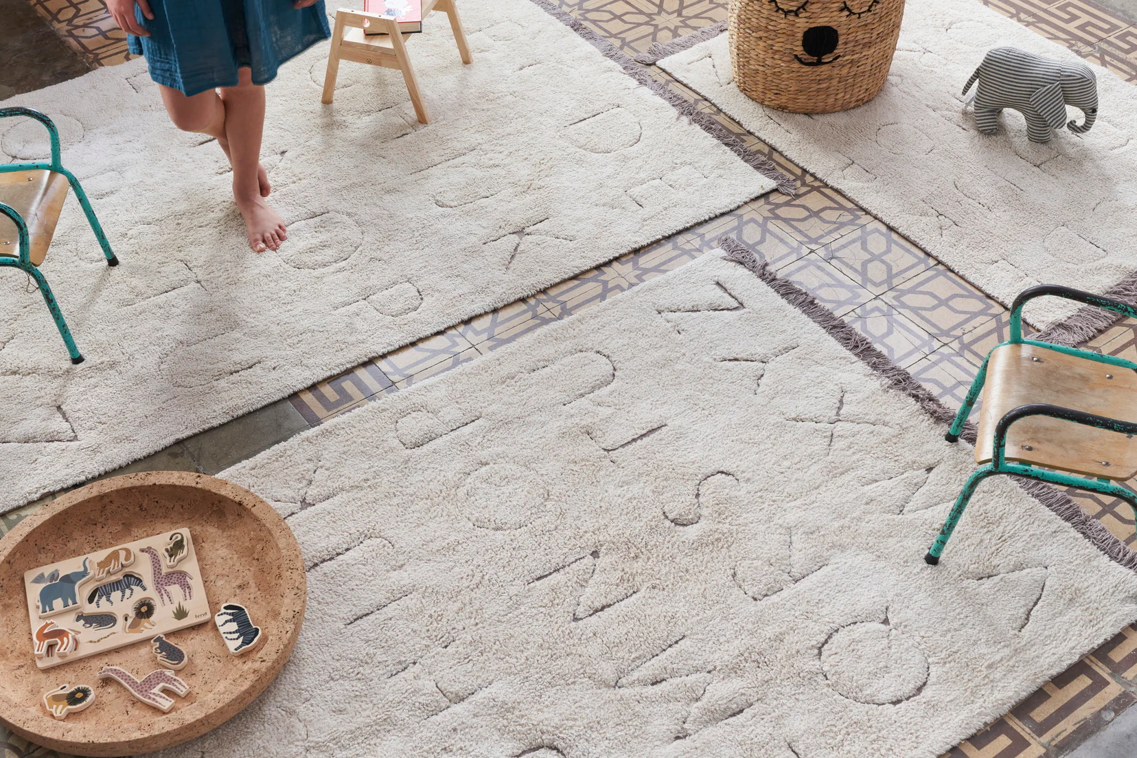 Lorena Canals RugCycled Washable Rug ABC - Natural - Image 3