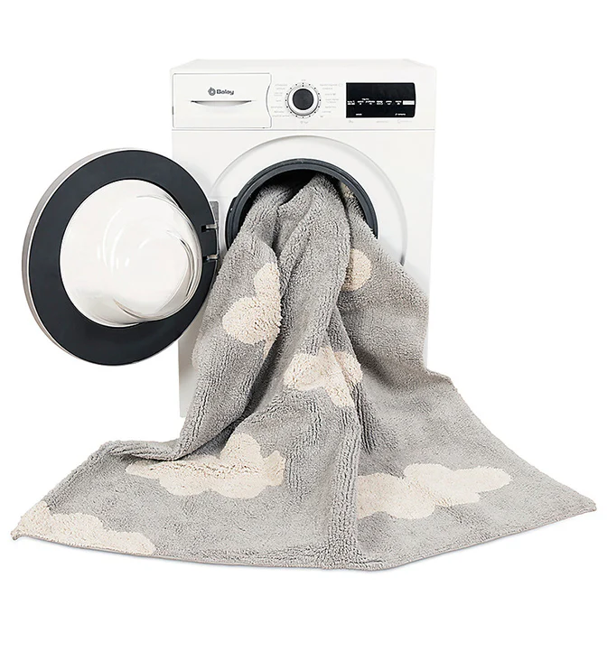 Lorena Canals Machine Washable Rug - Clouds Vintage Grey - Image 4