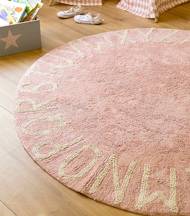 Lorena Canals Machine Washable Rug - ABC Pink/Natural - Image 3