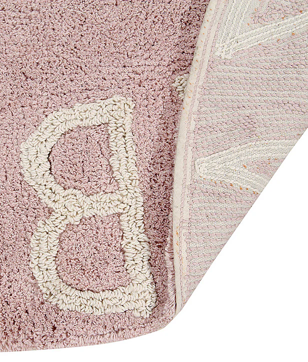 Lorena Canals Machine Washable Rug - ABC Pink/Natural - Image 4