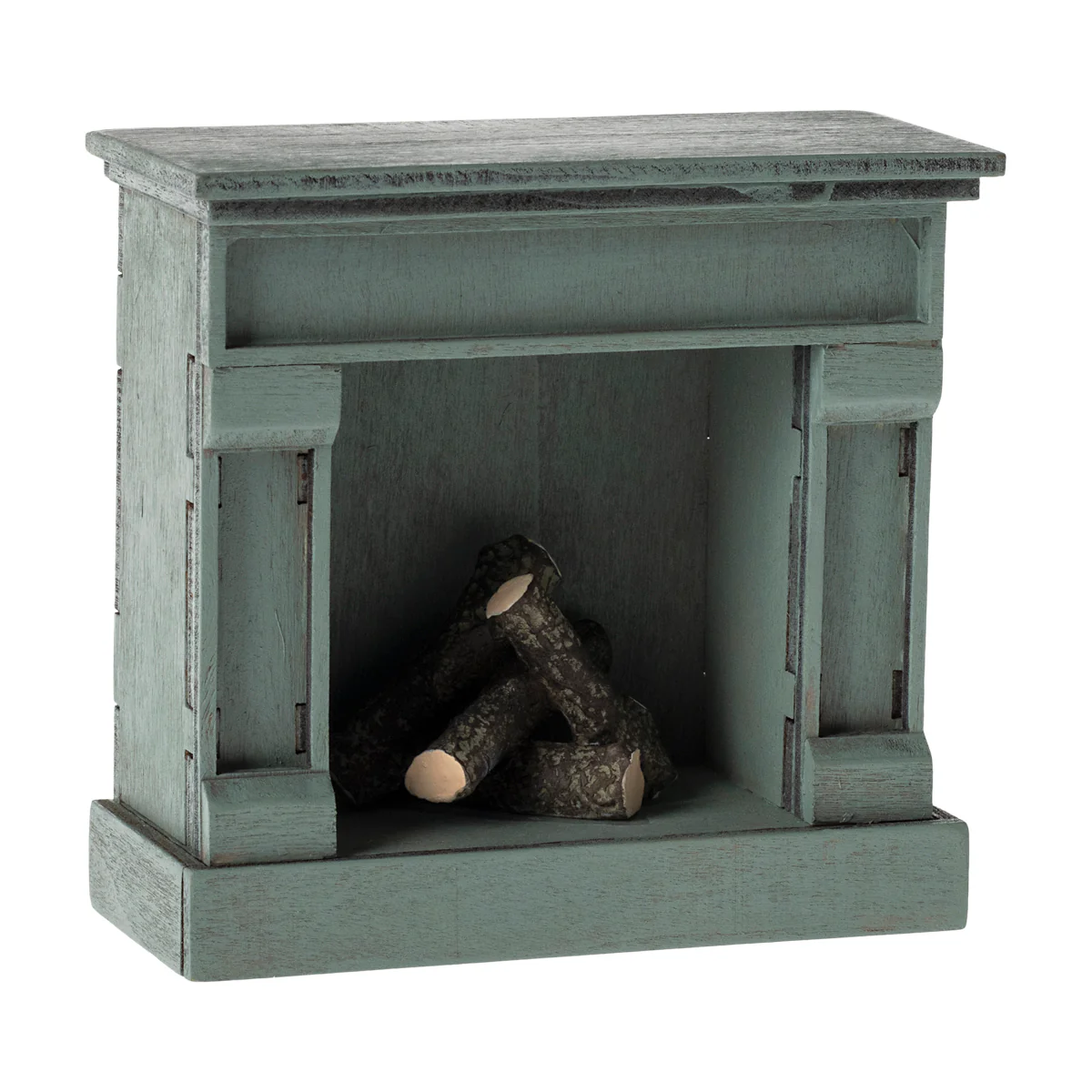 Maileg Fireplace - Blue - Image 4