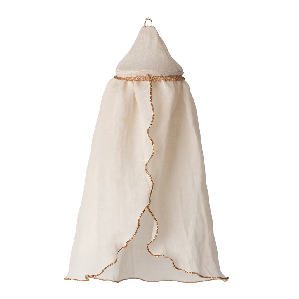 Maileg Miniature Bed Canopy - Cream - Image 2
