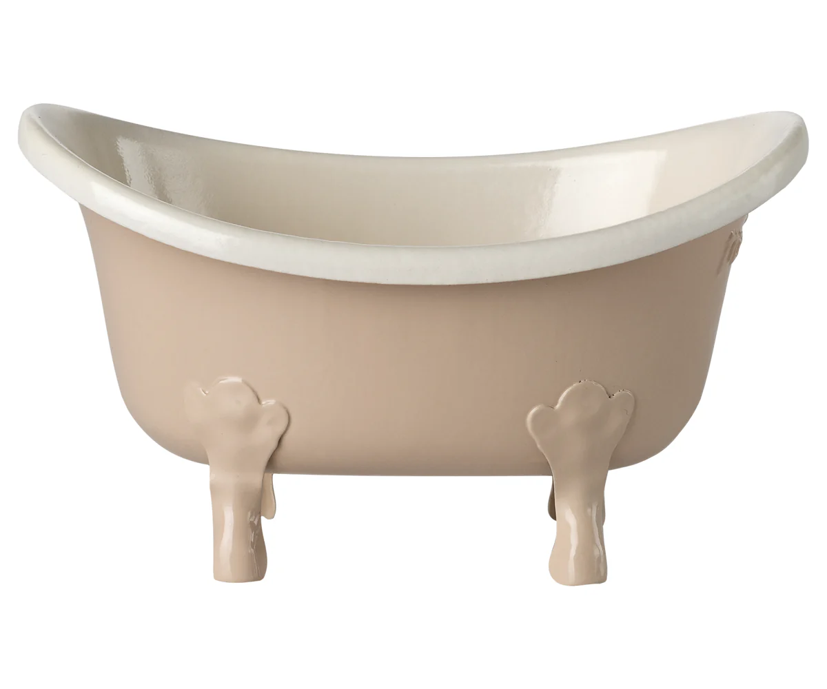 Maileg Mini Mouse Bathtub - Rose - Image 3