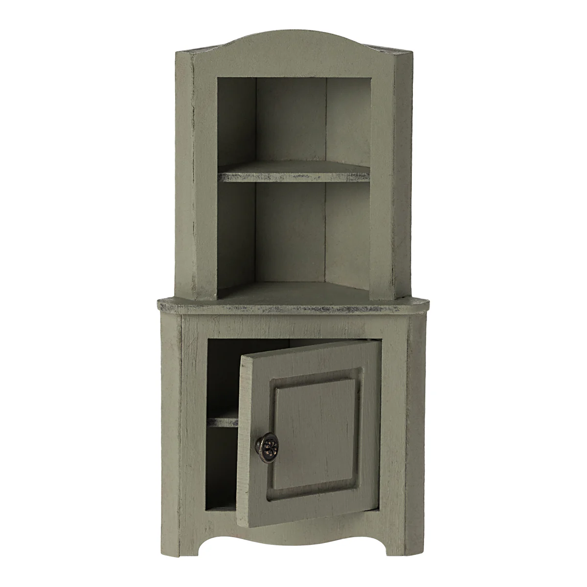 Maileg Mouse Corner Cabinet - Light Green - Image 2