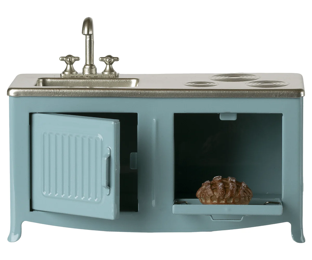 Maileg Mouse Kitchen - Blue - Image 2