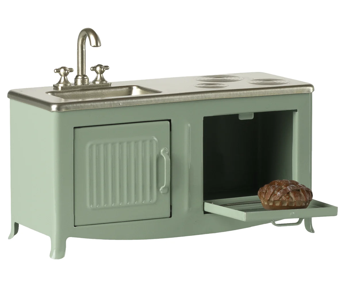 Maileg Mouse Kitchen - Mint - Image 3