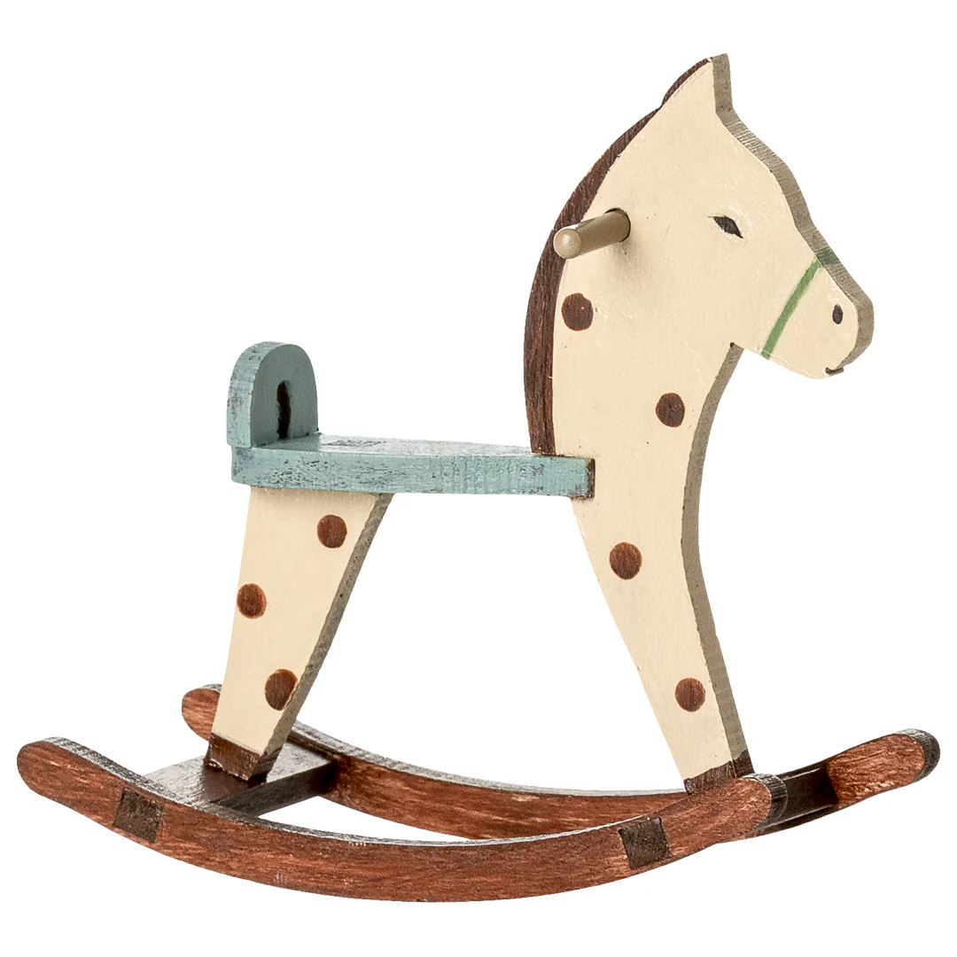 Maileg Rocking Horse Mouse - Dots - Image 5