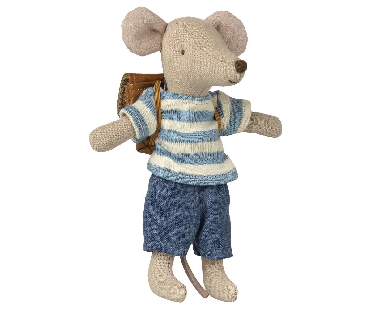 Maileg Tricycle Mouse, Big Brother - Brown - Image 3
