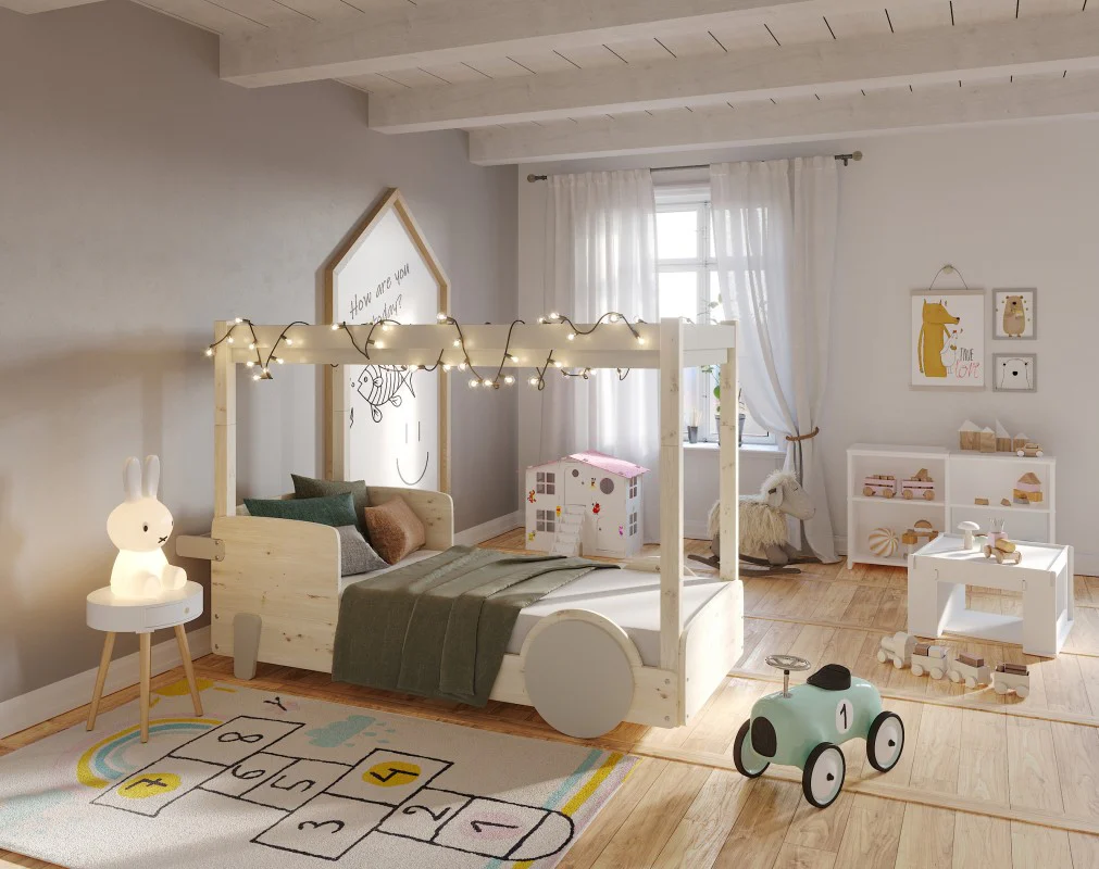 Mathy By Bols Discovery Canopy Childs Single Bed - Colour Lacquer (20+ Colours) - Image 3