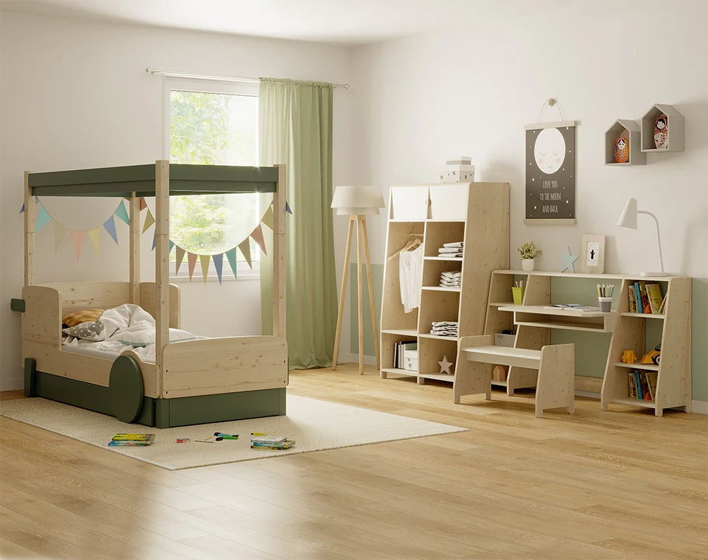 Mathy By Bols Discovery Canopy Childs Single Bed - Colour Lacquer (20+ Colours) - Image 4
