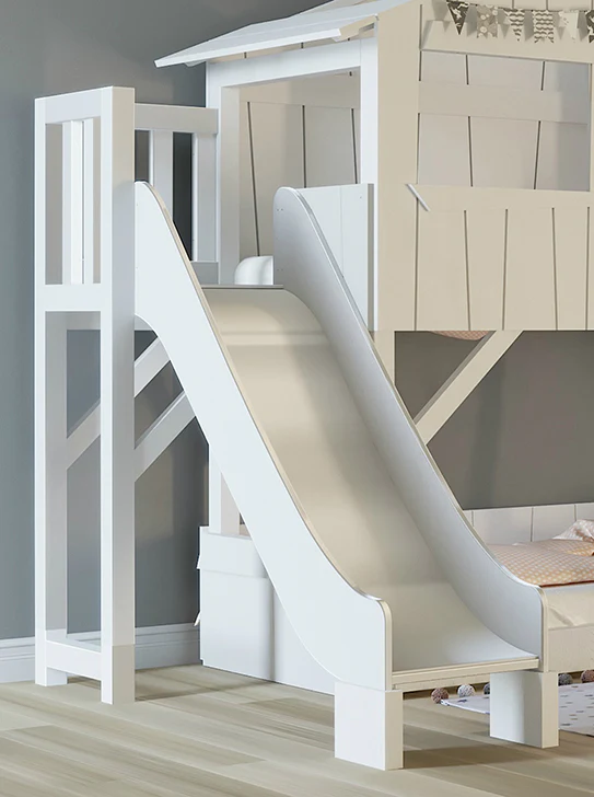 Mathy By Bols Treehouse Bunk Bed with Slide - Colour Lacquer (20+ Colours) - Image 3