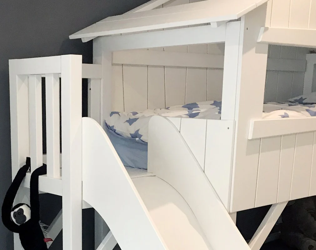 Mathy By Bols Treehouse Childs Single Bed + Slide & Platform - Colour Lacquer (20+ Colours) - Image 5