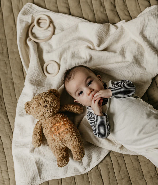 NEW Moonie 2.0 Organic Humming Bear Sleep Aid - Cappuccino - Image 3