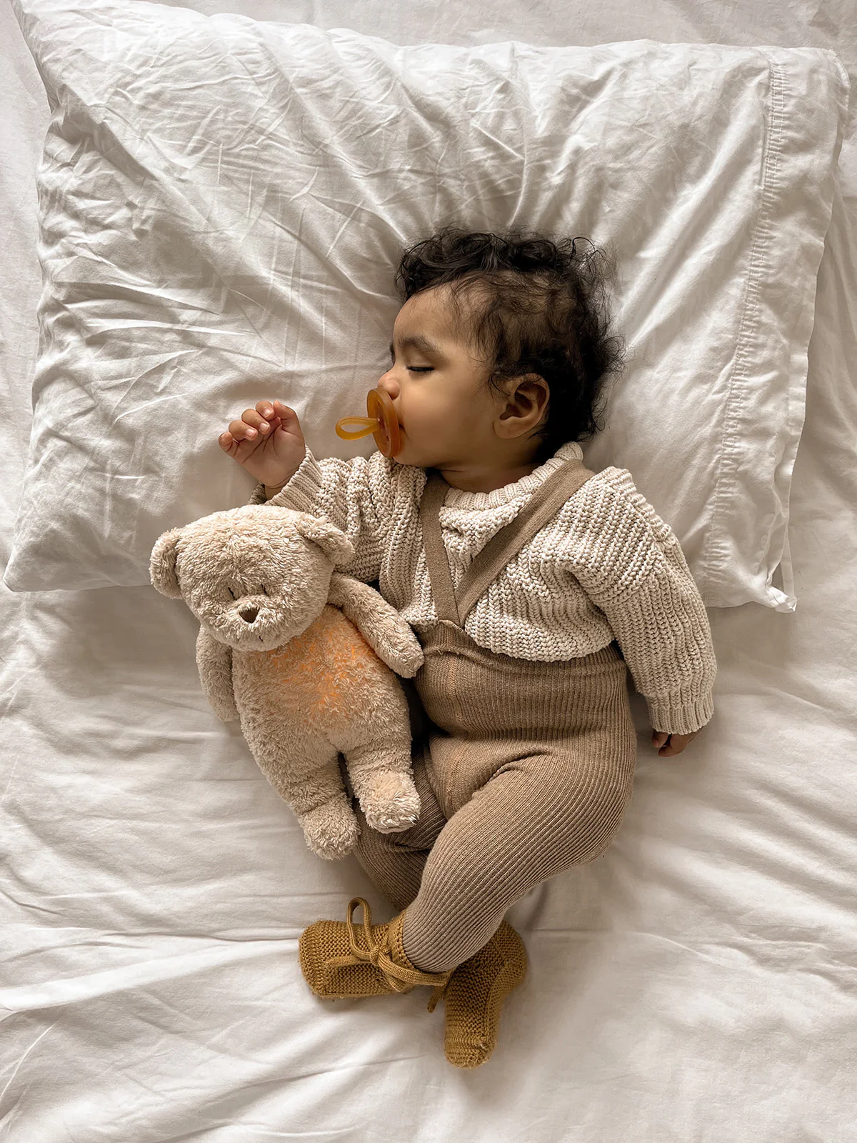 NEW Moonie 2.0 Organic Humming Bear Sleep Aid - Sand - Image 4