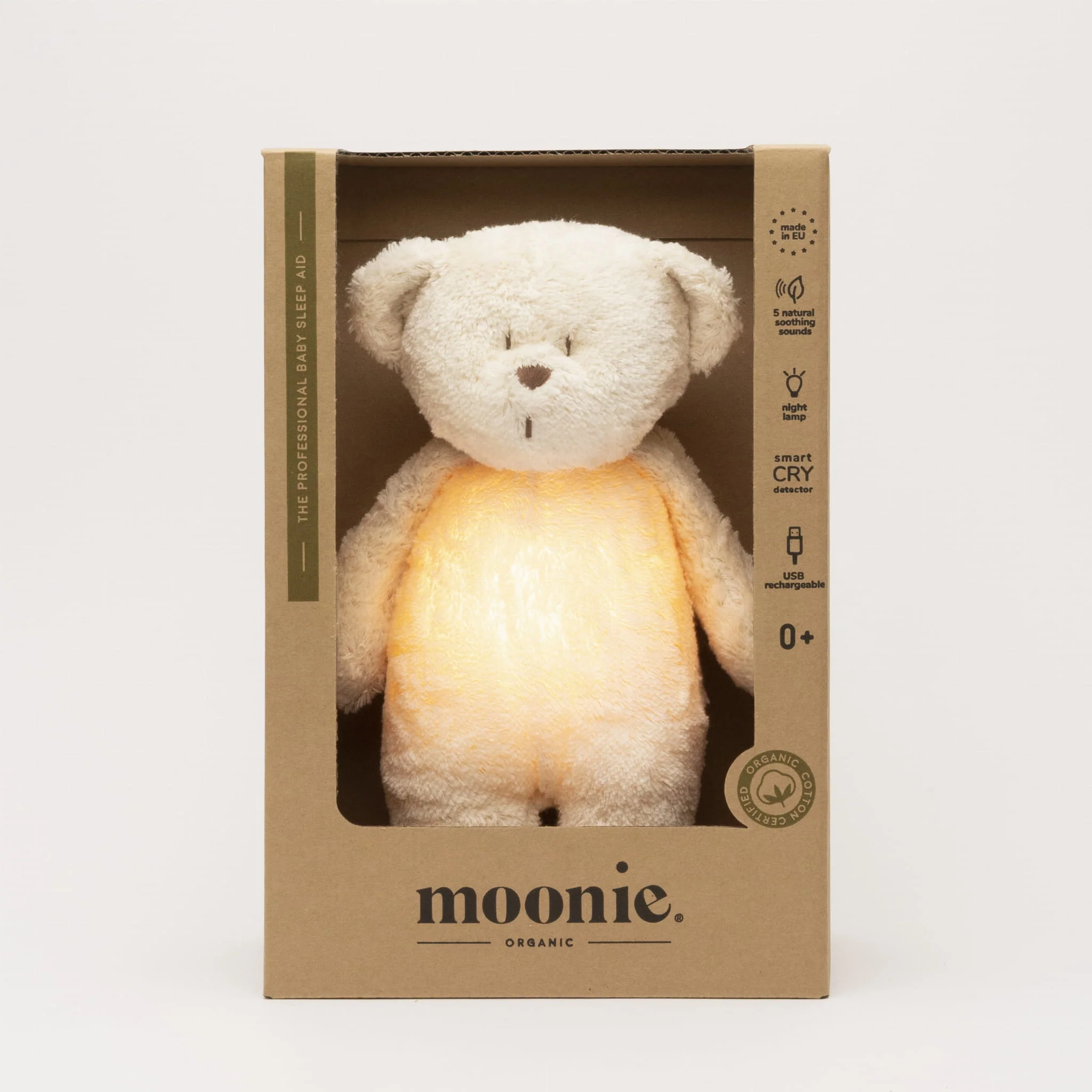 NEW Moonie 2.0 Organic Humming Bear Sleep Aid - Sand - Image 7