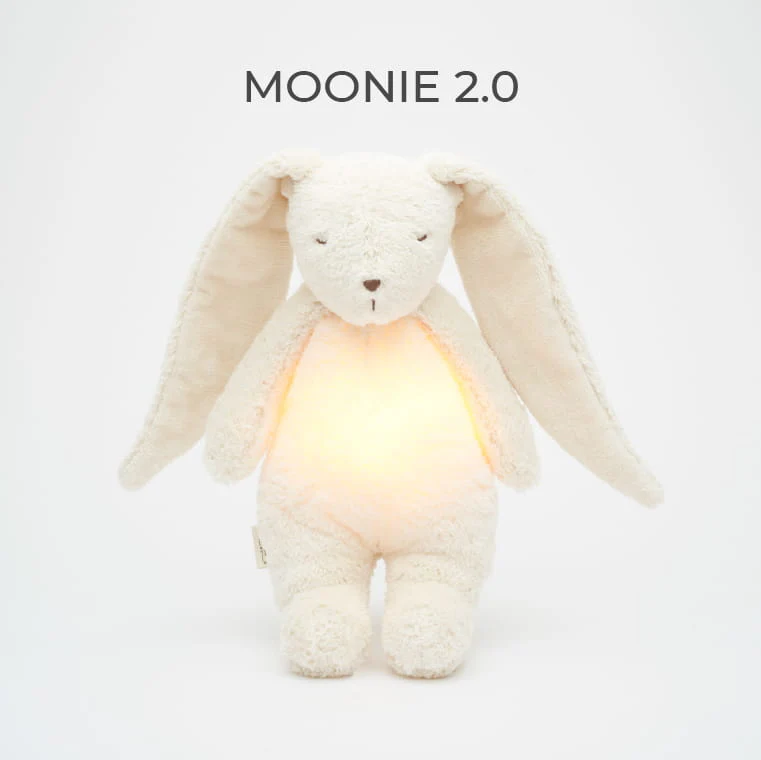 NEW Moonie 2.0 Organic Humming Bunny Sleep Aid - Polar White