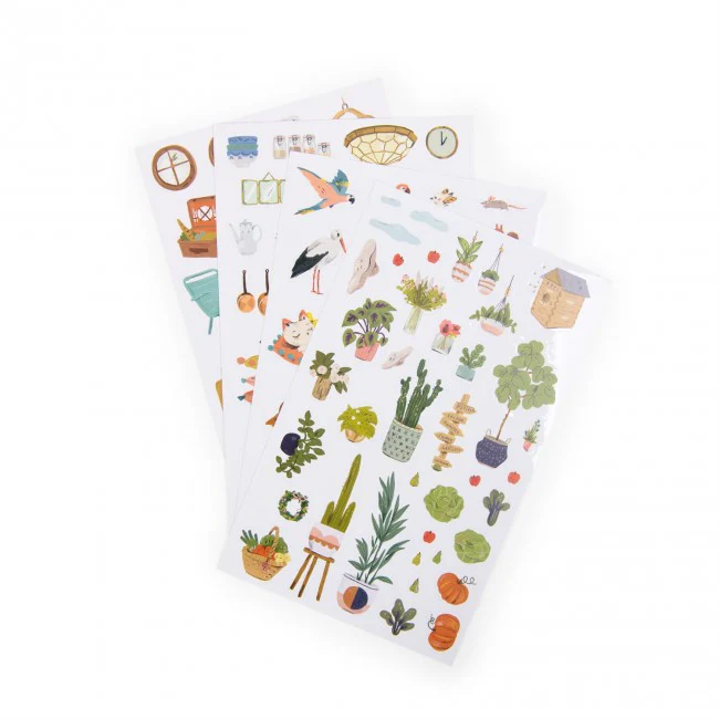 Moulin Roty Les Parisiennes House Colouring Book + 145 Stickers - Image 3