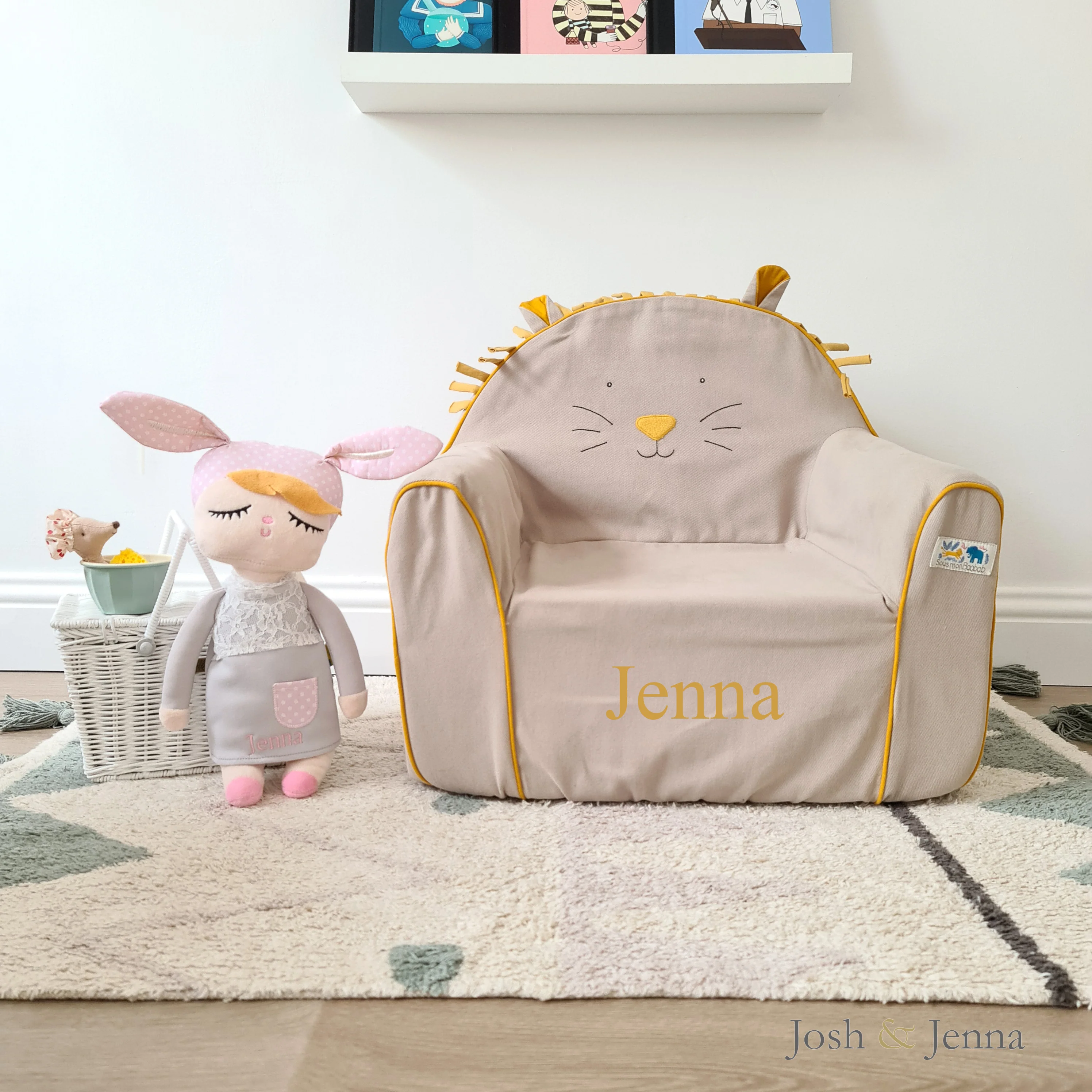 Moulin Roty Personalised Lion Sofa - Image 6