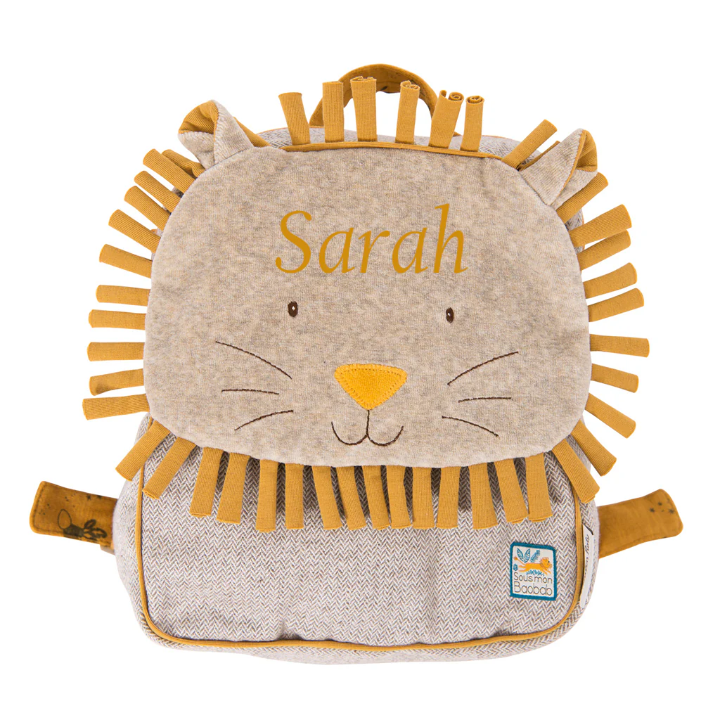 Moulin Roty Personalised Lion Backpack - Image 4