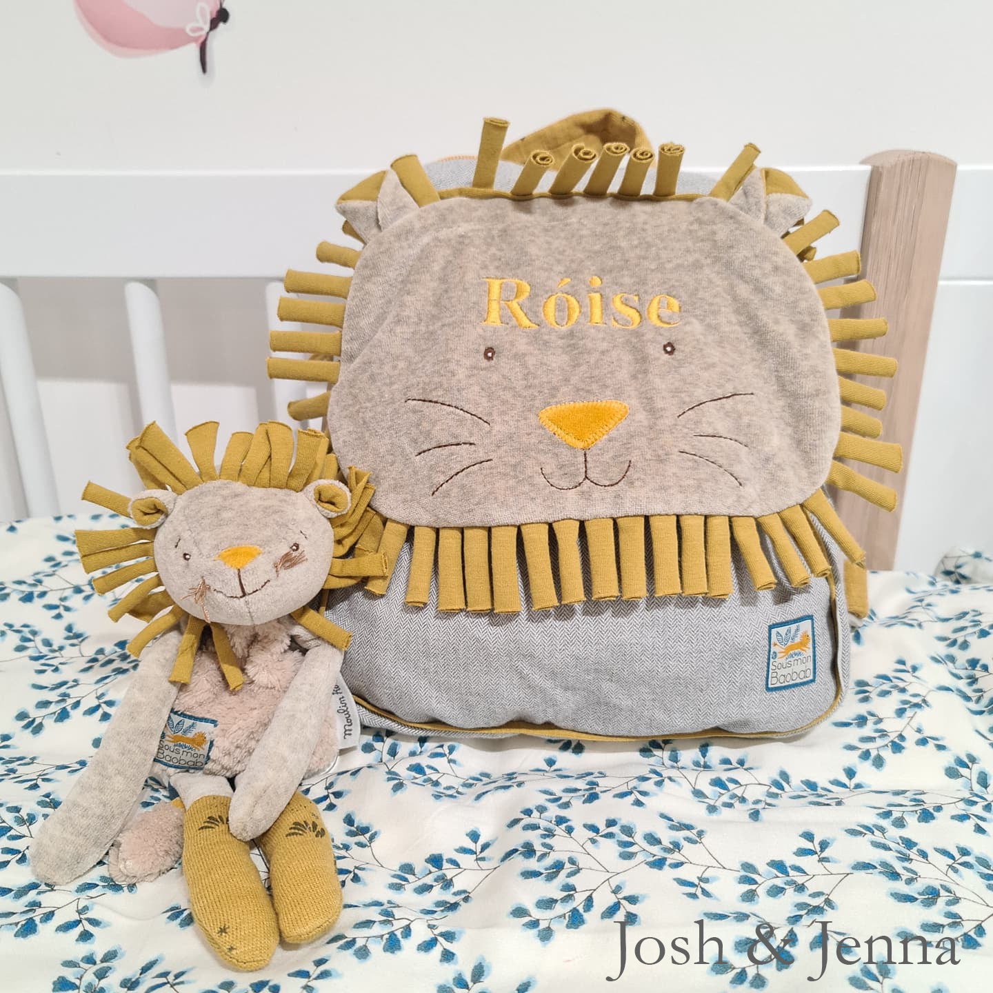 Moulin Roty Personalised Lion Backpack - Image 5