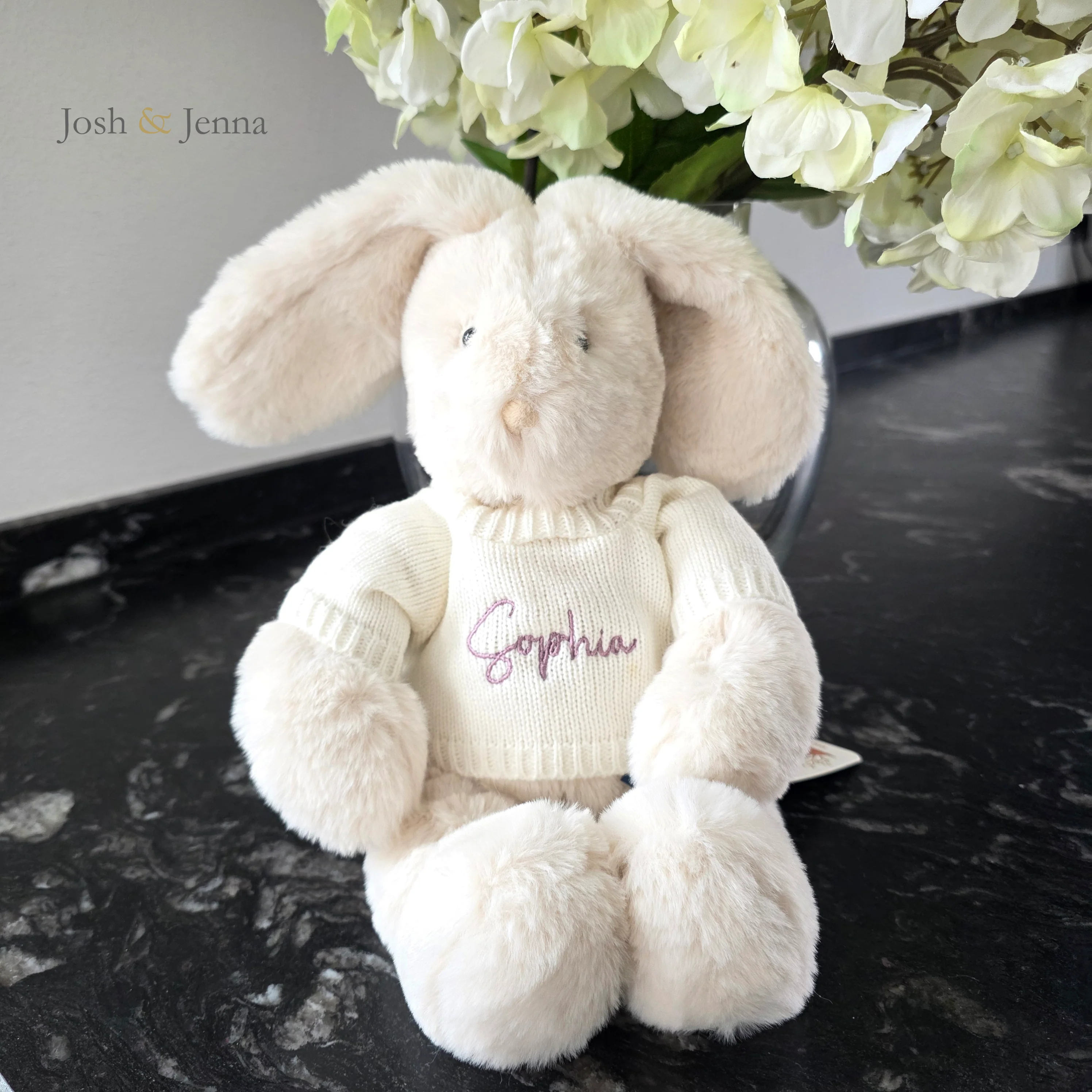 Moulin Roty Personalised Louison Bunny - Cream