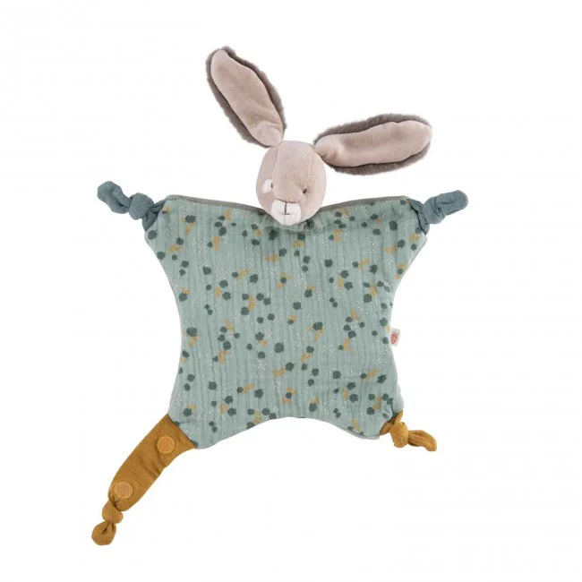 Moulin Roty Personalised Sage Rabbit Comforter - Image 3