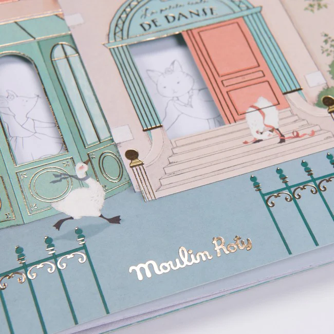 Moulin Roty Petite Ecole de Danse Colouring Book + 170 Stickers - Image 6