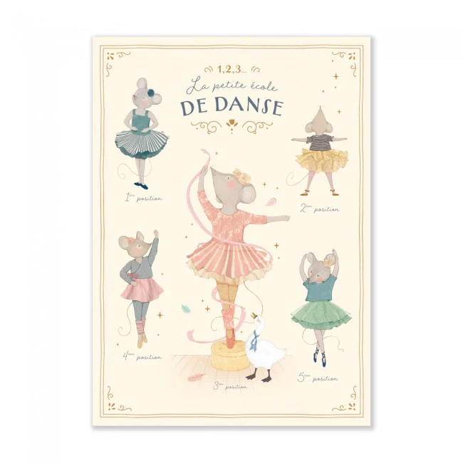 Moulin Roty Poster The 5 positions (50 x 70 cm) - Image 3