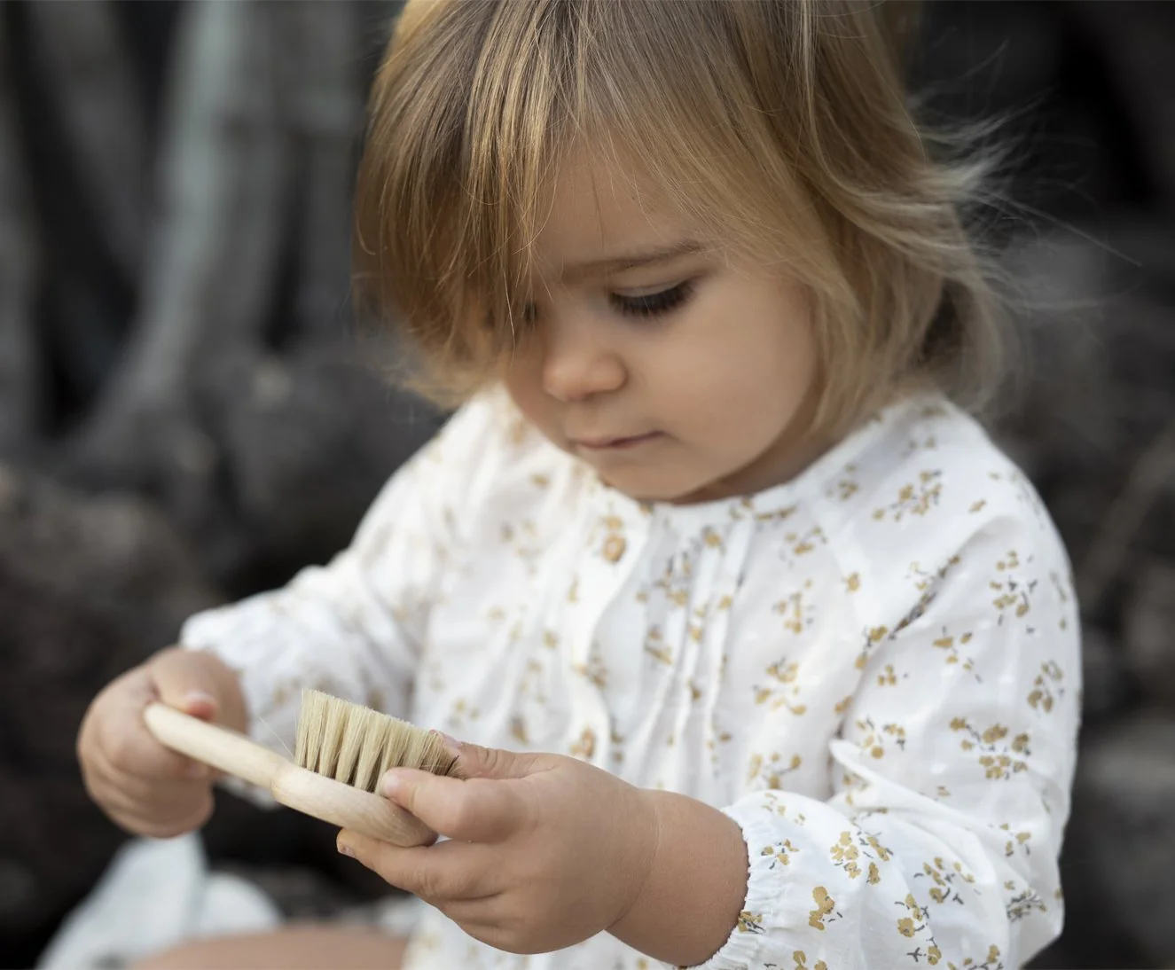 Natural Baby Cradle Cap Hair Brush - Image 3