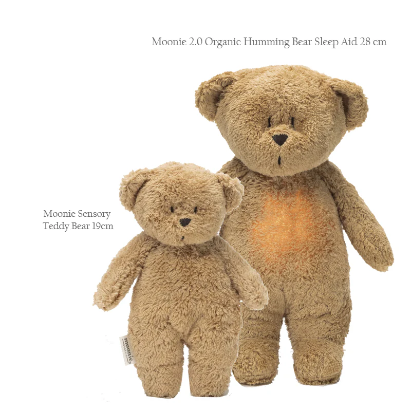 NEW Moonie Organic Sensory Little Teddy Bear - Cappuccino - Image 3