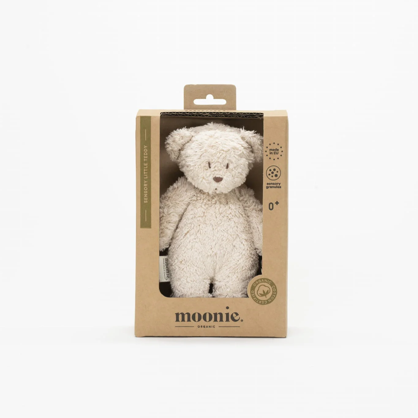 NEW Moonie Organic Sensory Little Teddy Bear - Sand - Image 3