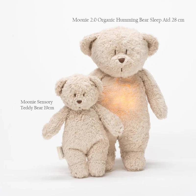 NEW Moonie Organic Sensory Little Teddy Bear - Sand - Image 4