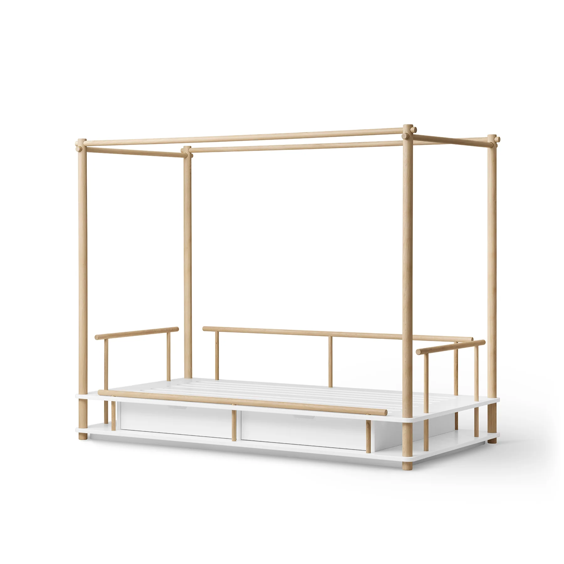 Oliver Furniture Camp Canopy Bed - White/Oak - Image 7