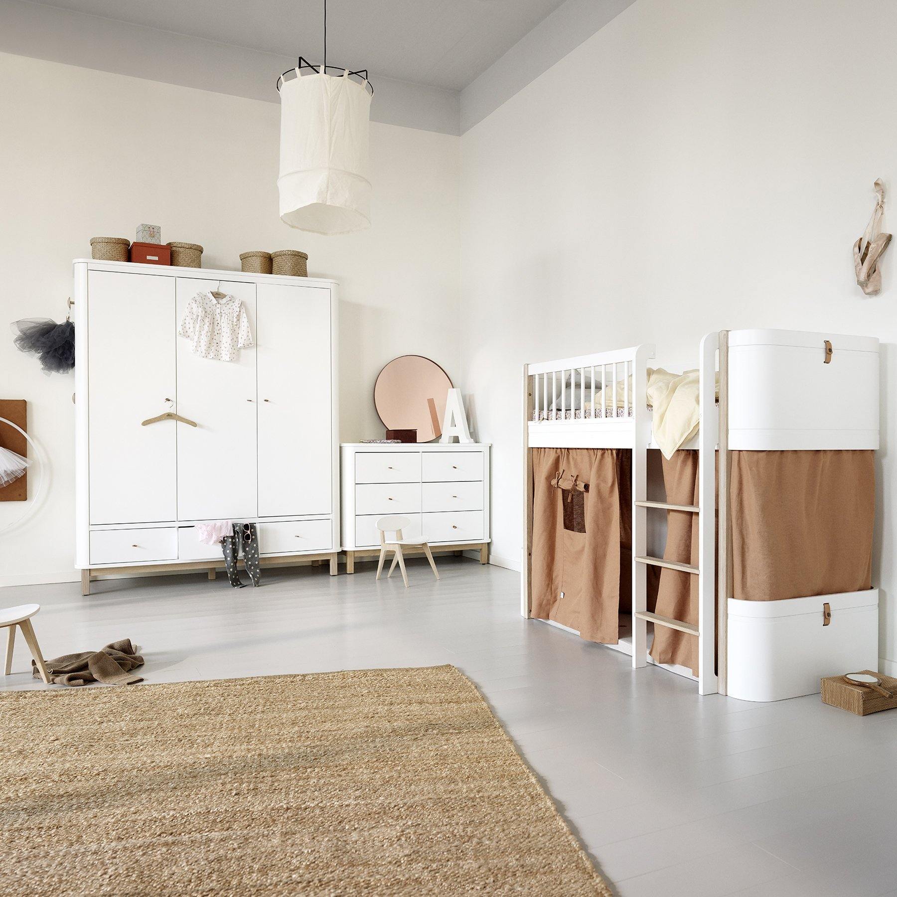 Oliver Furniture Curtain for Wood Mini+ Low Loft Bed - Various Colours - Image 4