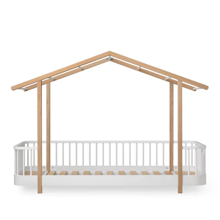 Oliver Furniture Wood House Bed - White/Oak