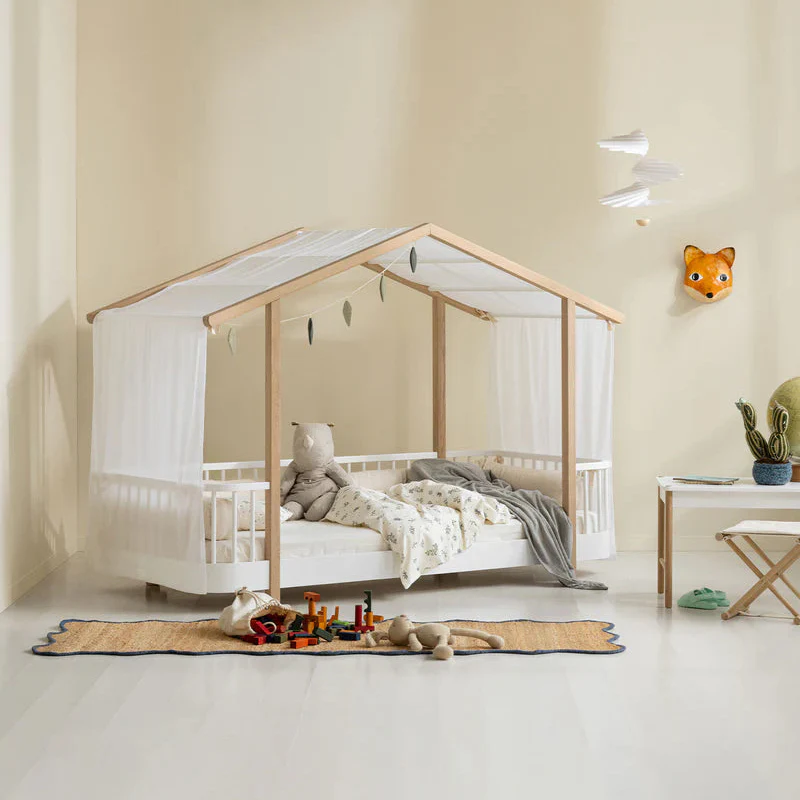 Oliver Furniture Wood House Bed - White/Oak - Image 2