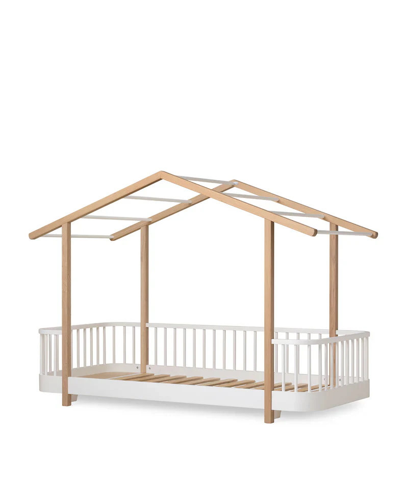 Oliver Furniture Wood House Bed - White/Oak - Image 4