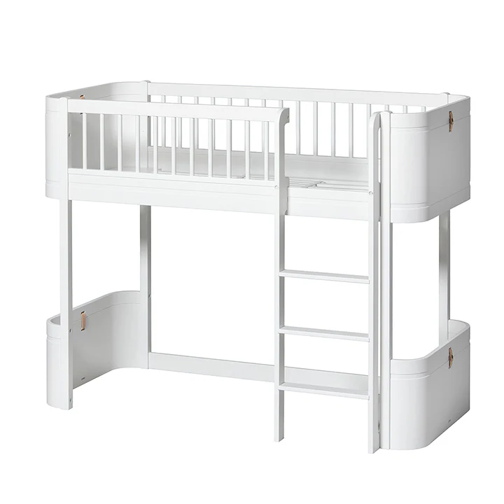 Oliver Furniture Mini+ Low Loft Bed - White - Image 4