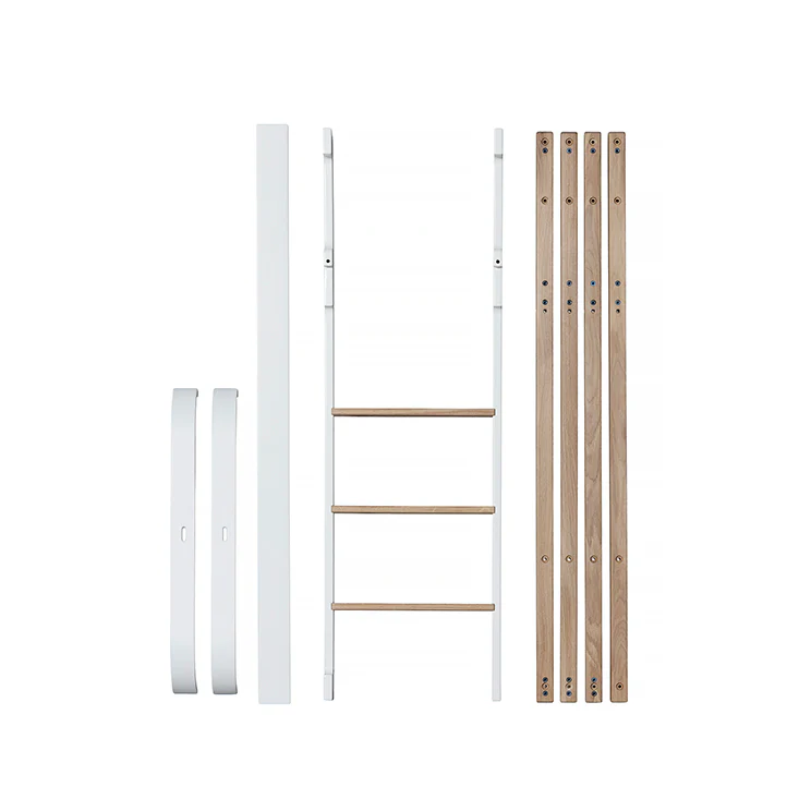 Oliver Furniture Wood Mini+ Cot Bed (0-9yrs) - White/Oak - Image 16