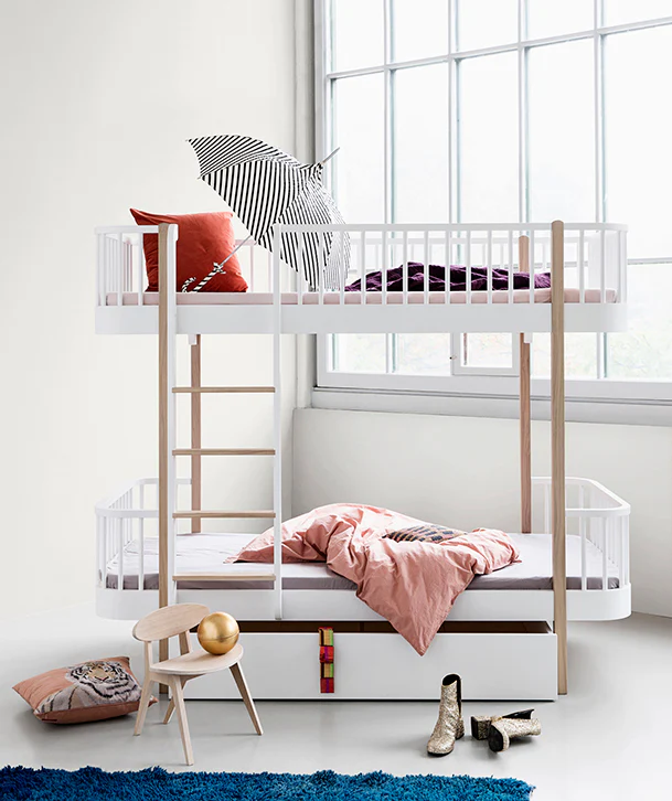 Oliver Furniture Wood Bunk Bed - White/Oak - Image 3