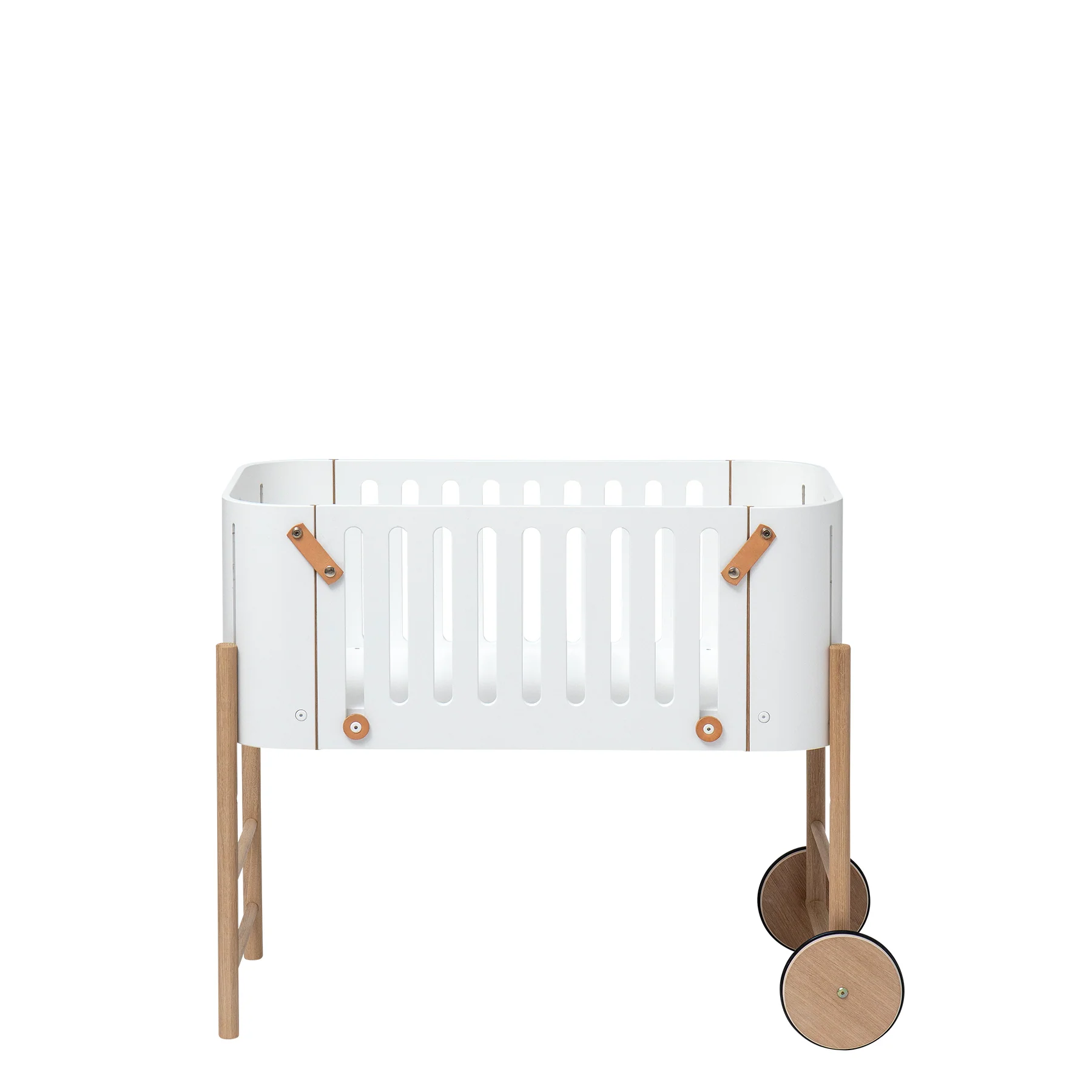 Oliver Furniture Wood Co-Sleeper (incl. Bench Conversion) - White/Oak - Image 14