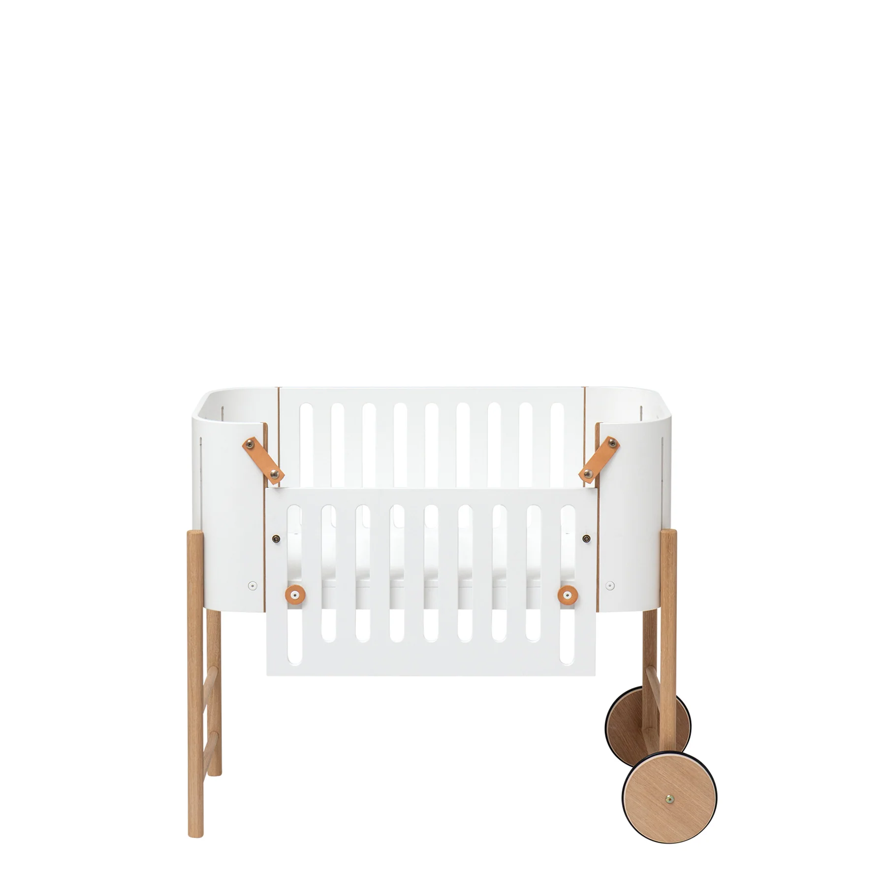 Oliver Furniture Wood Co-Sleeper (incl. Bench Conversion) - White/Oak - Image 5