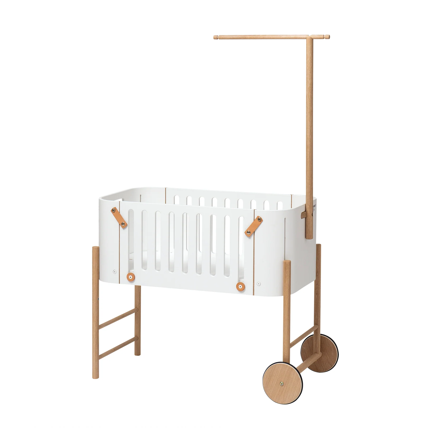 Oliver Furniture Wood Co-Sleeper (incl. Bench Conversion) - White/Oak - Image 6