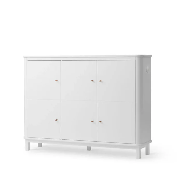 Oliver Furniture Wood Cupboard 3 Door - White - Image 3