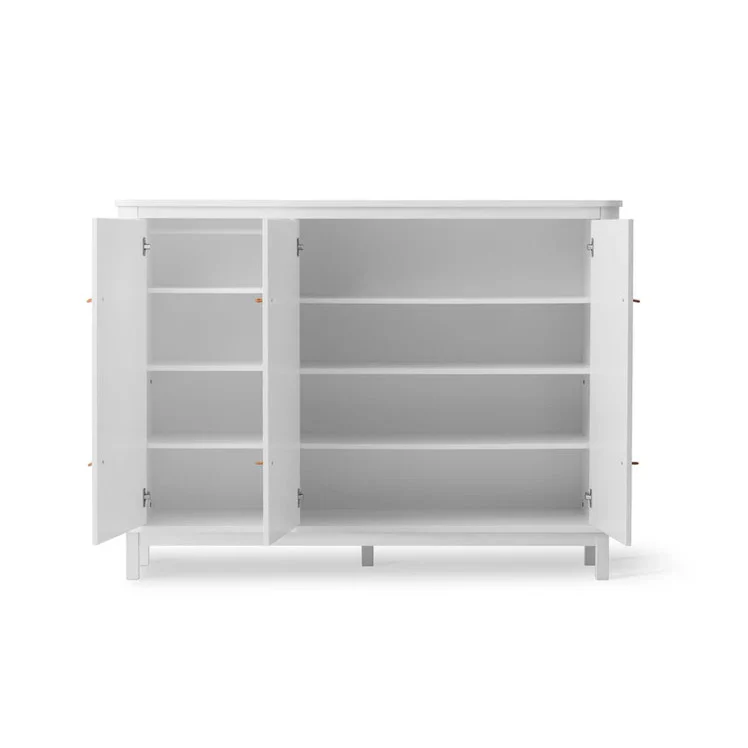 Oliver Furniture Wood Cupboard 3 Door - White - Image 4