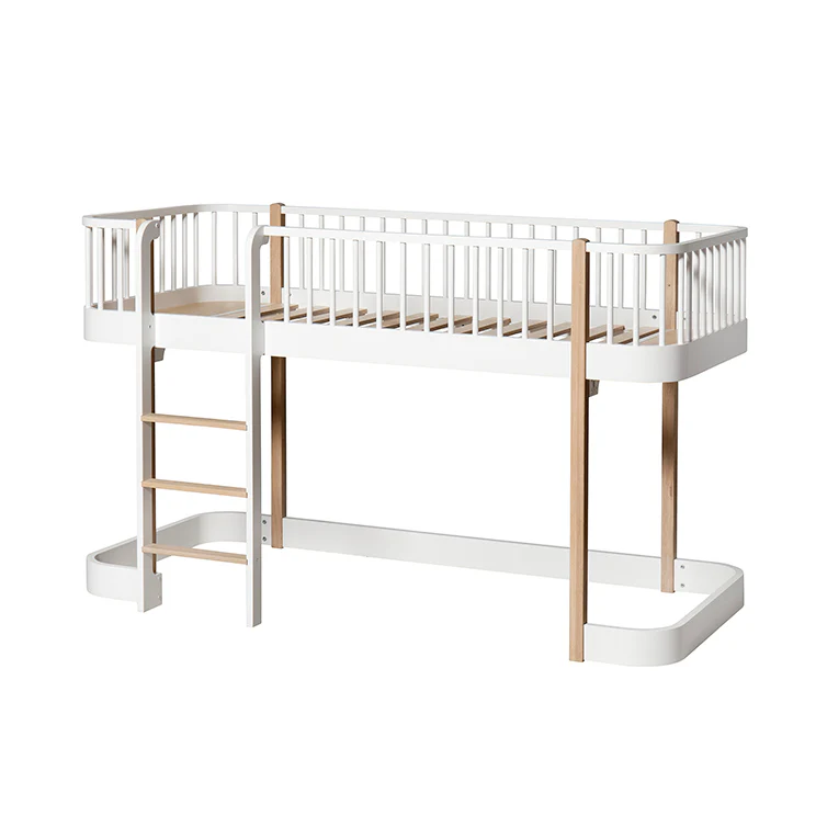 Oliver Furniture Wood Low Loft Bed - White/Oak - Image 6